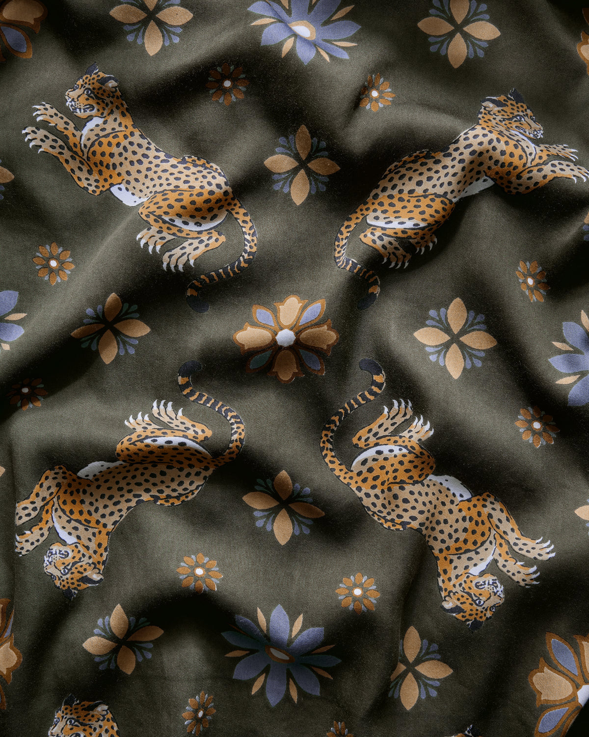 Bagheera Kaleidoscope - Tall Eco Satin Wrap Set - Olive