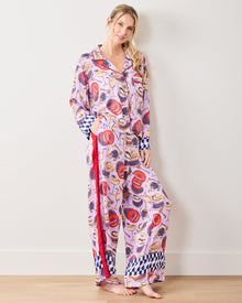 Champagne & Caviar - Checkered PJ Set - Lavender Spritz