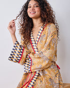 Bagheera Checkered Robe - Tobacco