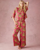 Bagheera 3/4 Sleeve PJ set  - Hot Pink