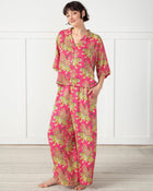 Bagheera 3/4 Sleeve PJ set  - Hot Pink