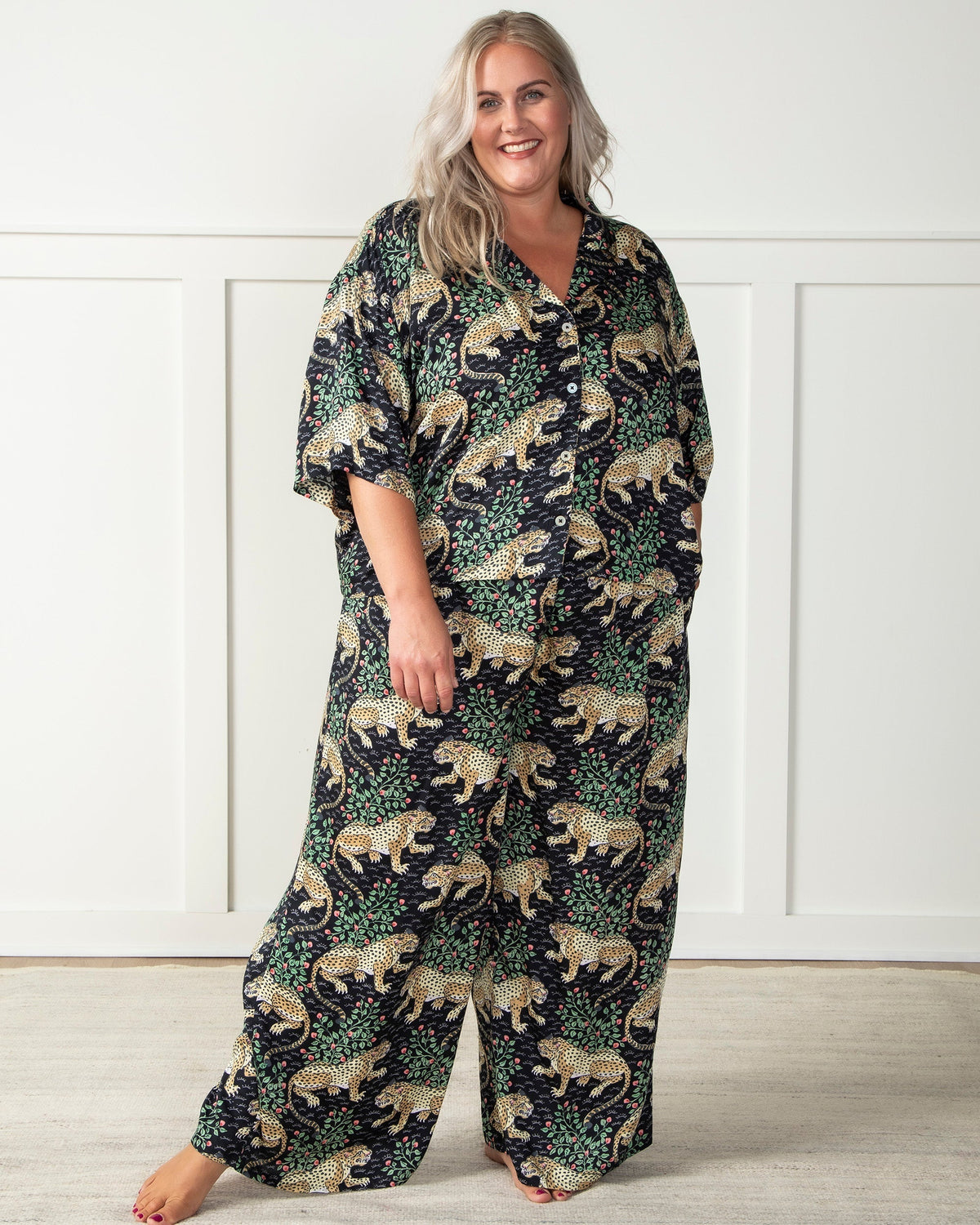 Bagheera 3/4 Sleeve PJ Set - Ink