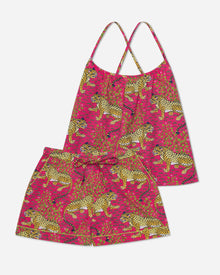 Bagheera Back to Bed Shorts Set - Hot Pink