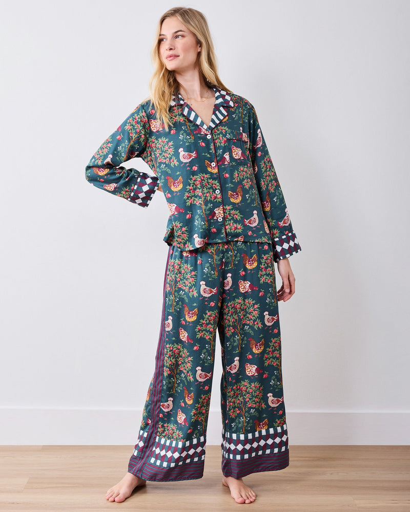 Hen House - Checkered PJ Set - Navy