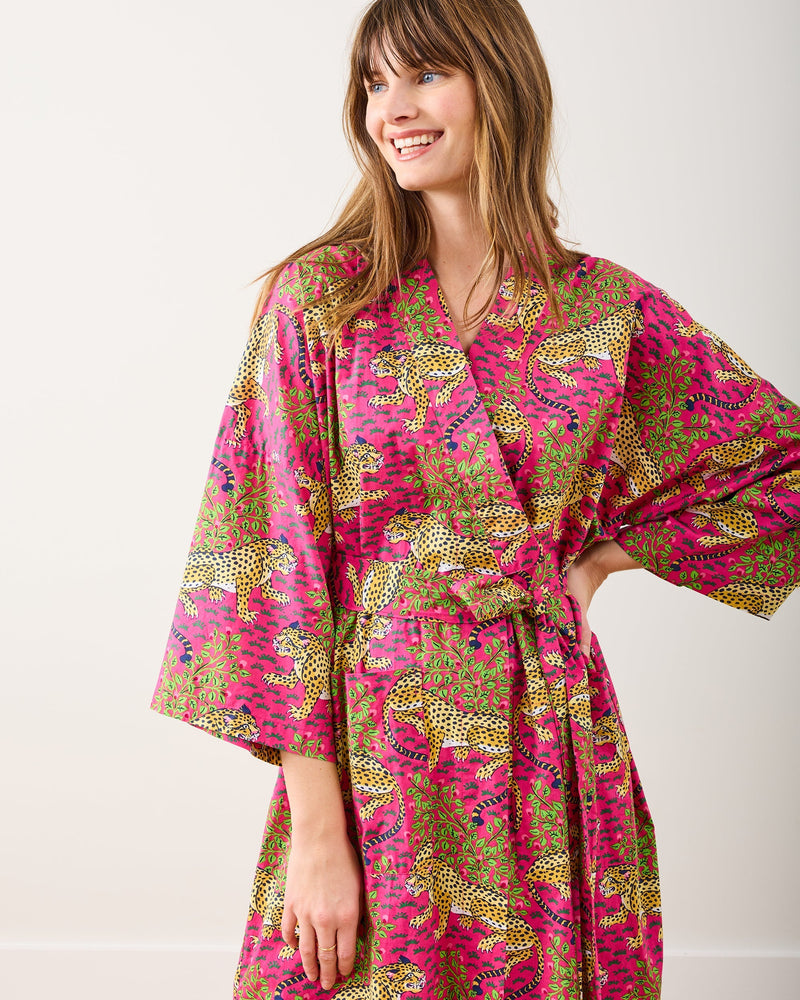 Bagheera Robe - Hot Pink