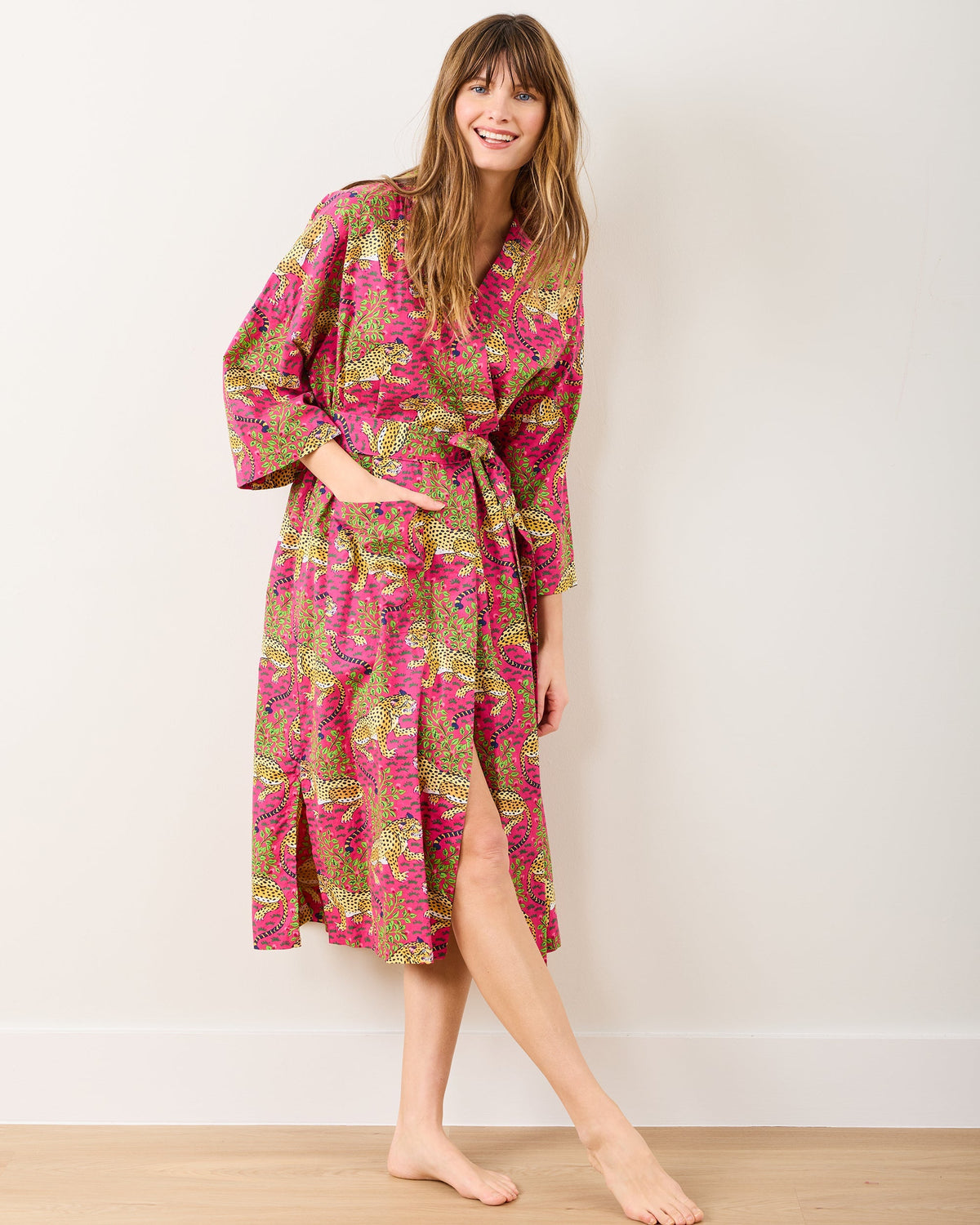 Bagheera Robe - Hot Pink