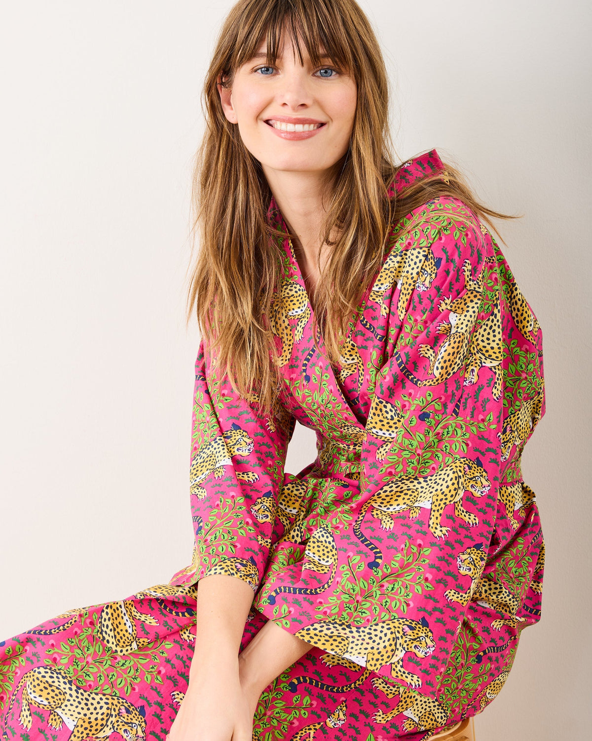 Bagheera Robe - Hot Pink