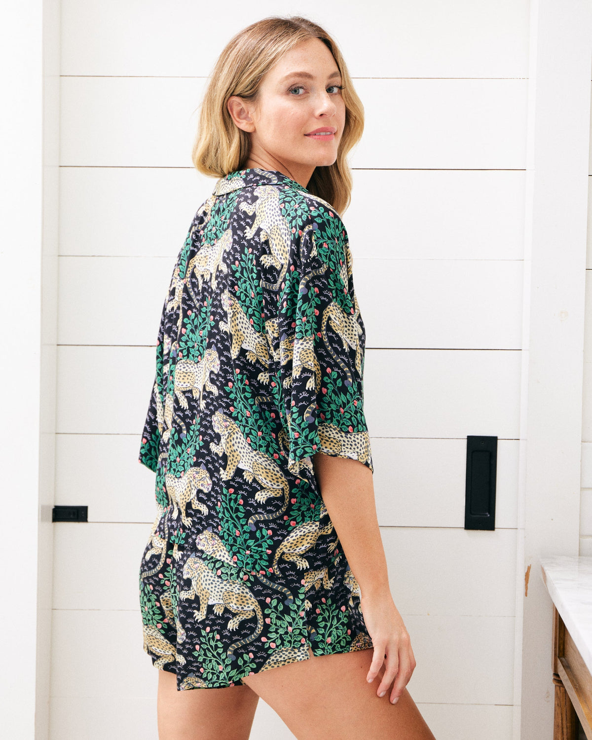 Bagheera 3/4 Sleeve Shorts Set - Ink