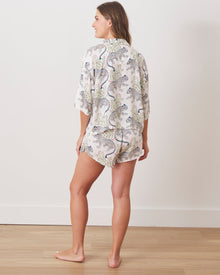 Bagheera 3/4 Sleeve Shorts Set - Wedding Cake