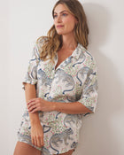 Bagheera 3/4 Sleeve Shorts Set - Wedding Cake