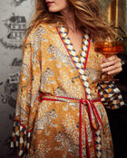Bagheera Checkered Robe - Tobacco