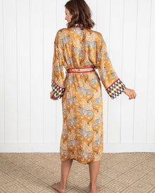 Bagheera Checkered Robe - Tobacco