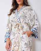 Bagheera Checkered Robe - Wedding Cake