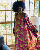 Bagheera Checkered Robe - Hot Pink