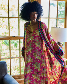Bagheera Checkered Robe - Hot Pink