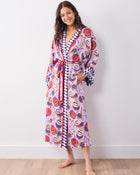 Champagne & Caviar Checkered Robe - Lavender Spritz