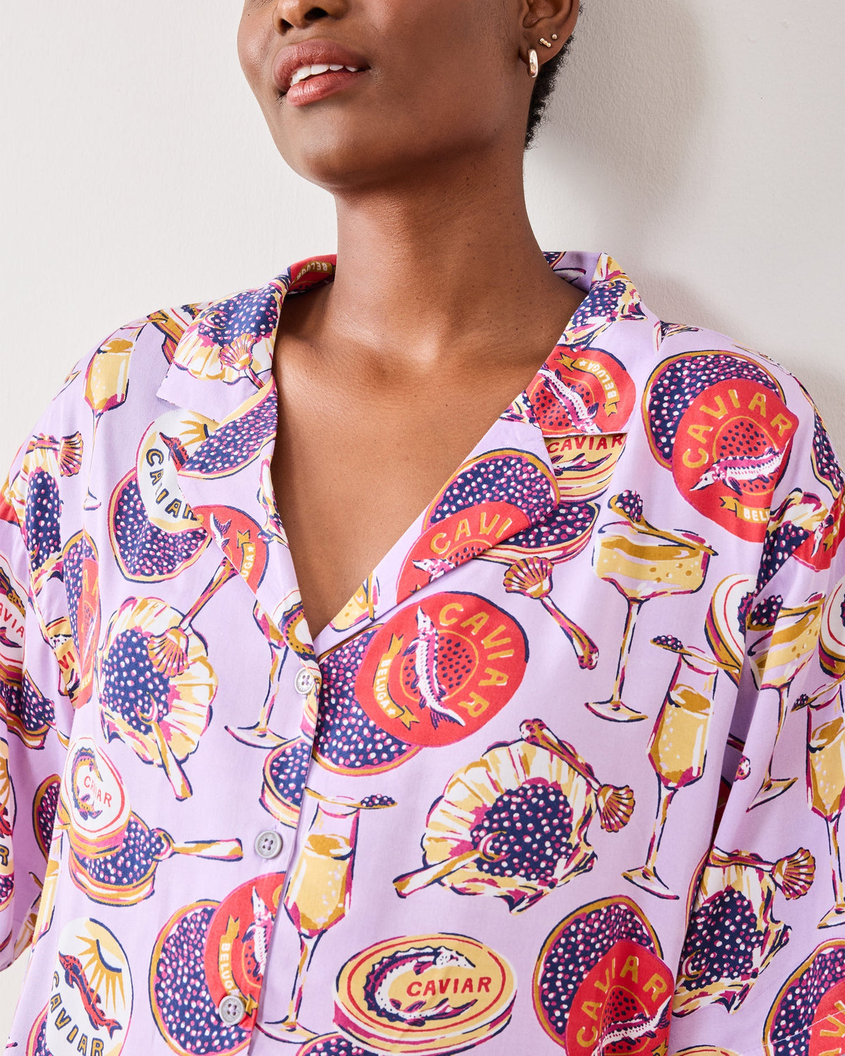 Champagne & Caviar 3/4 Sleeve - Lavender Spritz