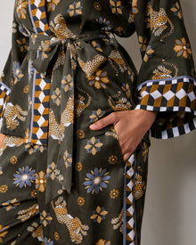 Bagheera Kaleidoscope - Tall Eco Satin Wrap Set - Olive