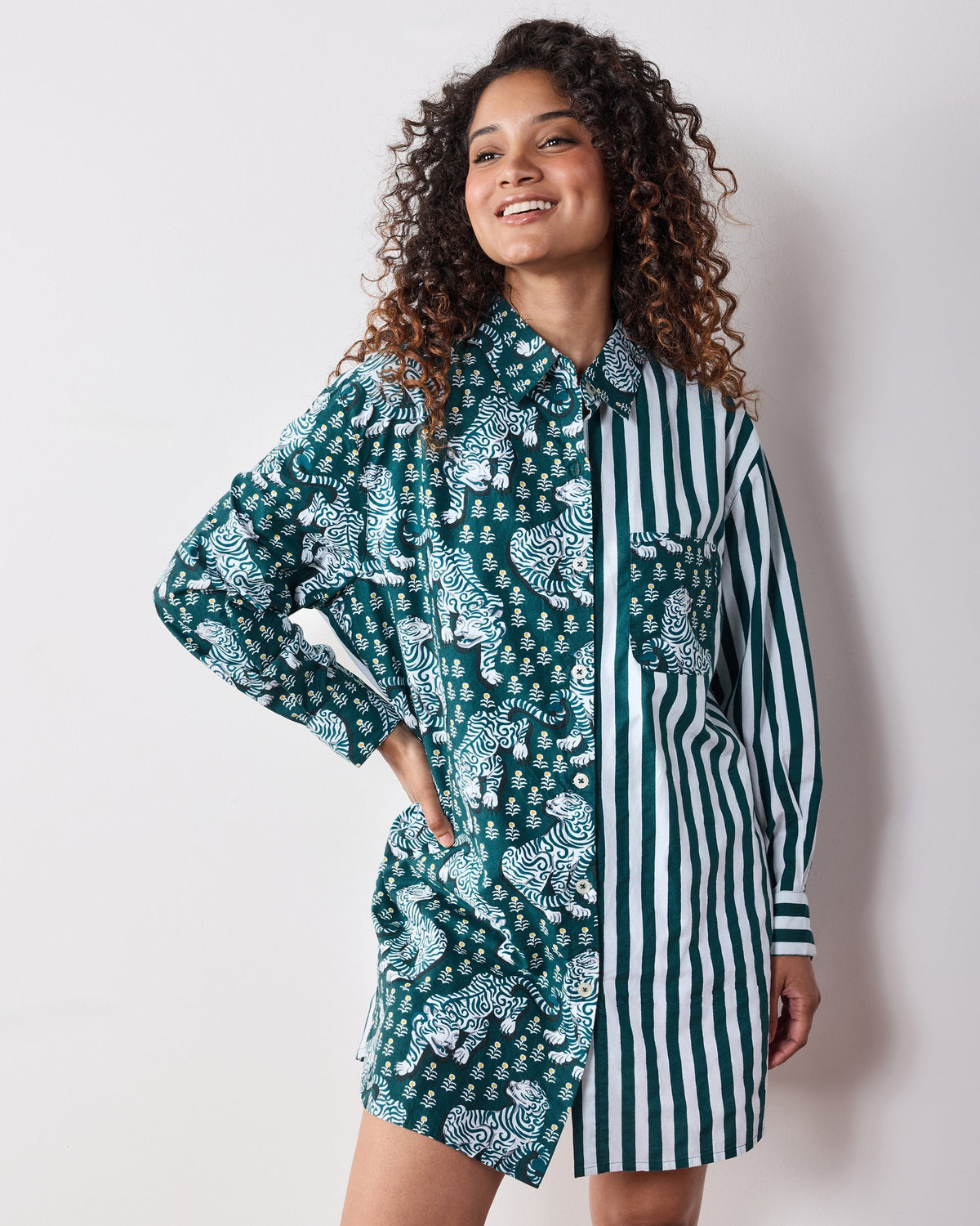 Tiger Queen Everyday Shirt - Game Day Green