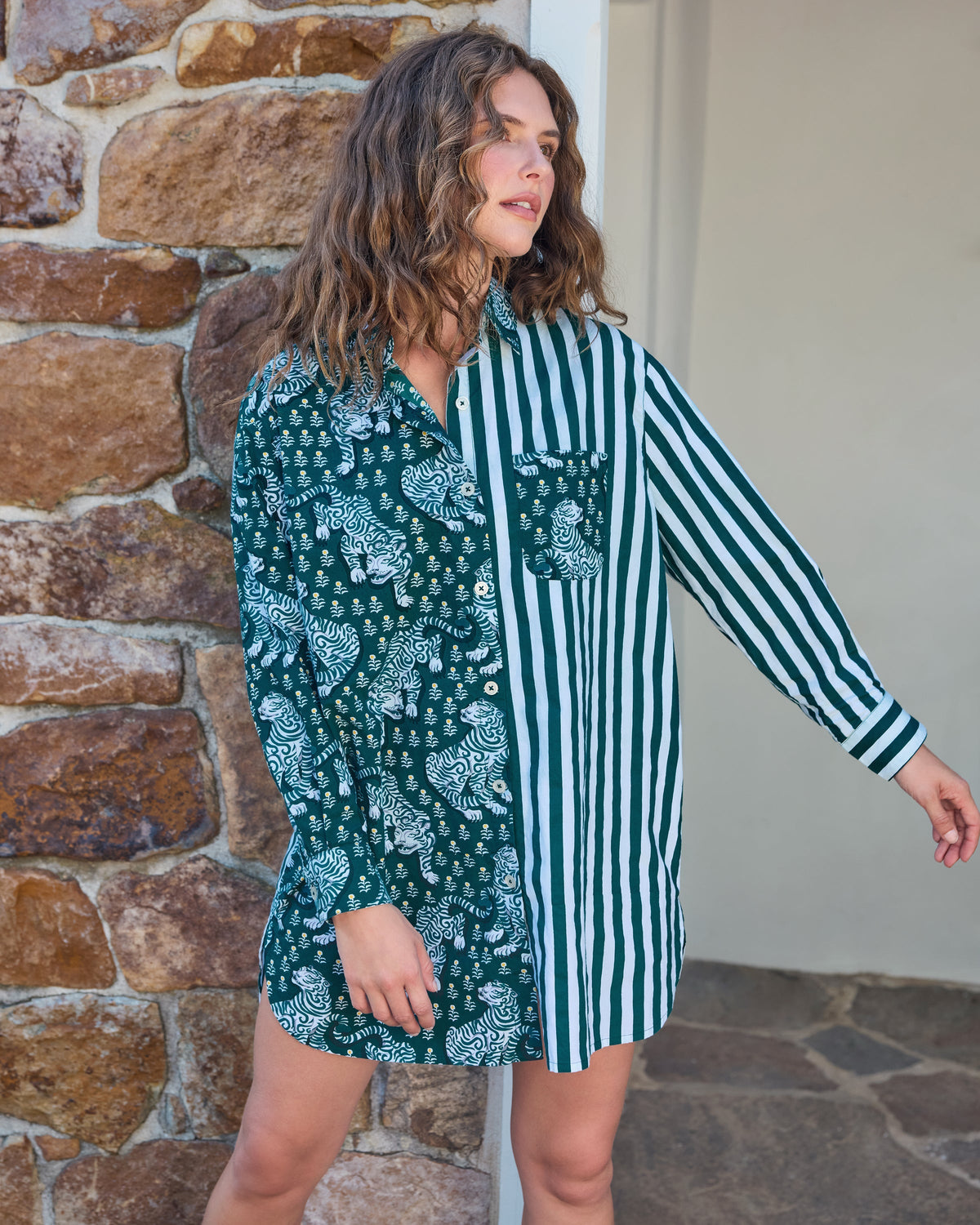 Tiger Queen Everyday Shirt - Game Day Green