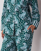 Tiger Queen PJ Set - Game Day Green