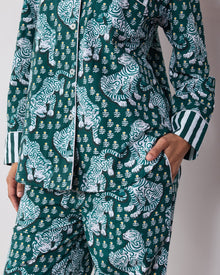 Tiger Queen PJ Set - Game Day Green