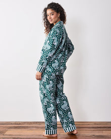 Tiger Queen PJ Set - Game Day Green