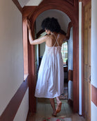 Embroidered Pumpkins Nightie - Natural