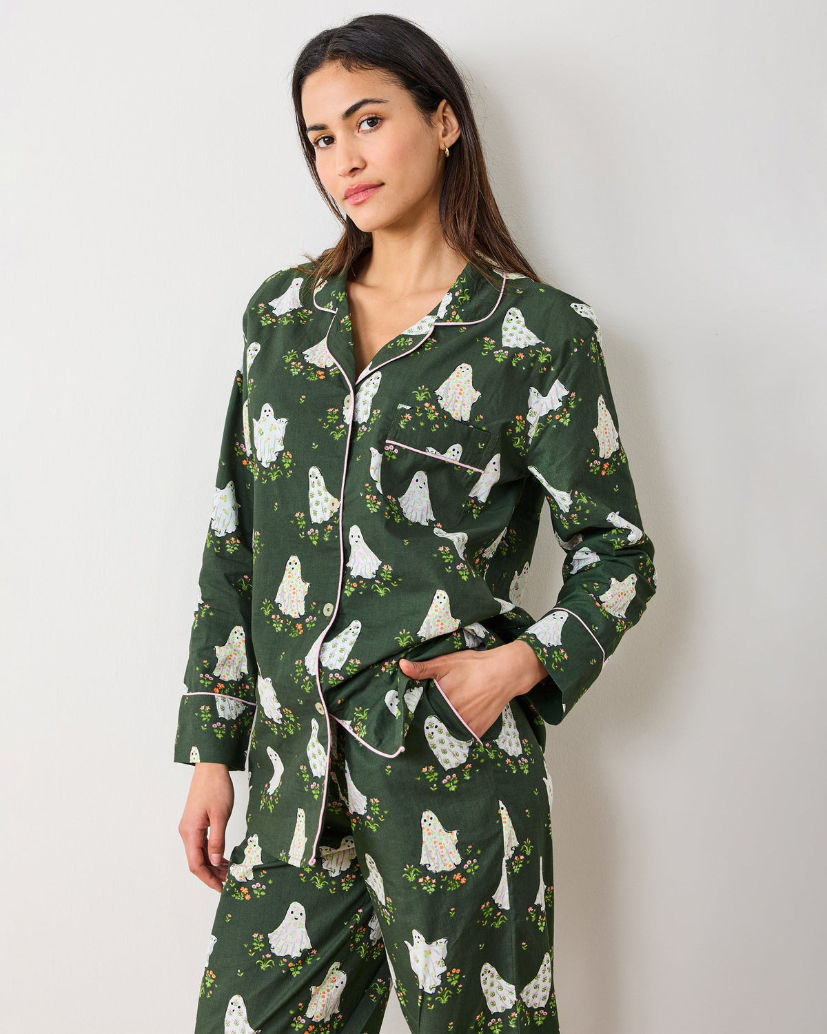 Gardening Ghosts PJ Set - Overgrown Moss