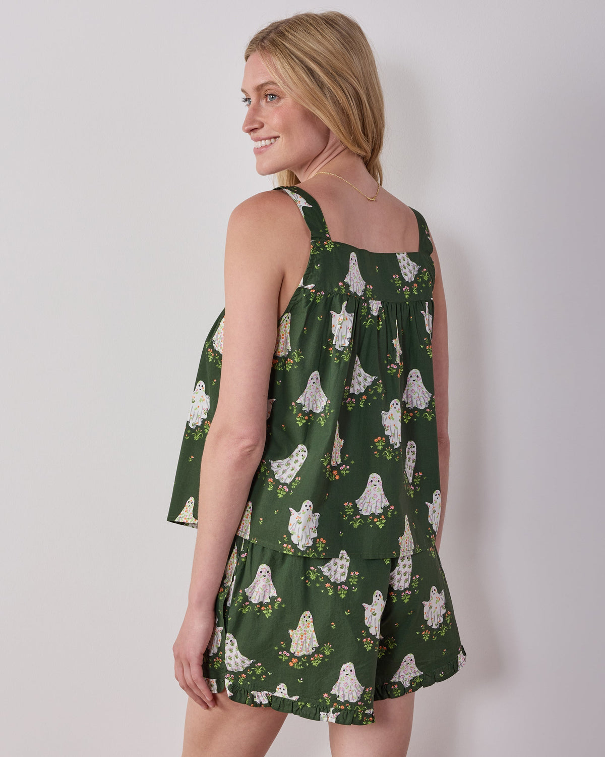 Gardening Ghosts Back to Bed Shorts Set - Overgrown Moss