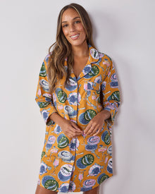 Champagne & Caviar Sleep Shirt - Goldenrod