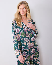 Champagne & Caviar PJ Set  - Peacock Feather