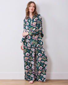 Champagne & Caviar PJ Set - Peacock Feather