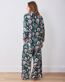 Champagne & Caviar PJ Set - Peacock Feather