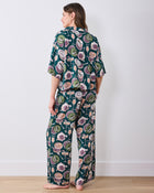 Champagne & Caviar 3/4 Sleeve PJ set - Peacock Feather