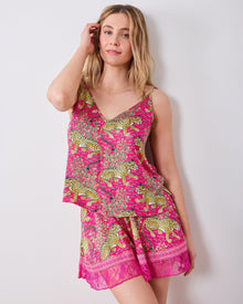 Bagheera Back to Bed Shorts Set - Hot Pink
