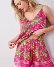Bagheera Back to Bed Shorts Set - Hot Pink
