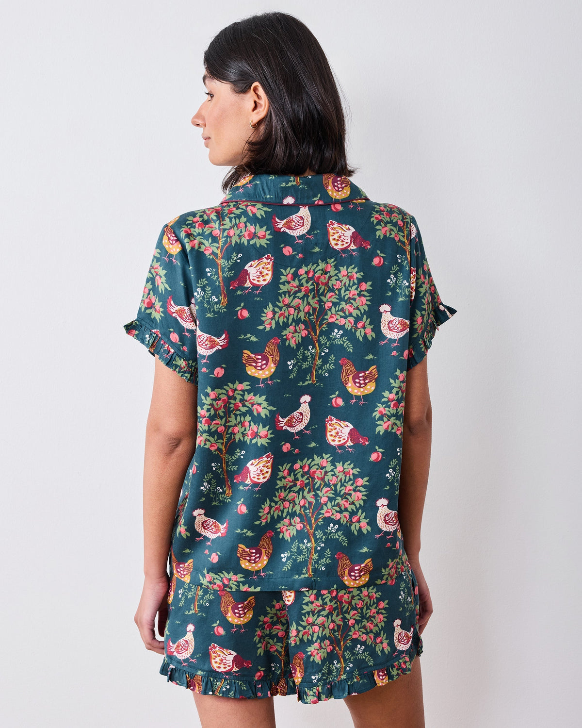 Hen House Shorts Set - Navy