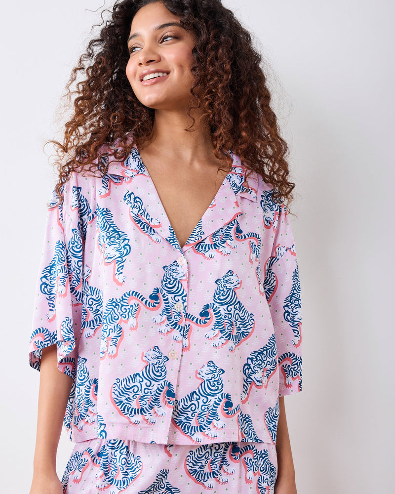 Tiger Queen 3/4 Sleeve - Blush & Bashful
