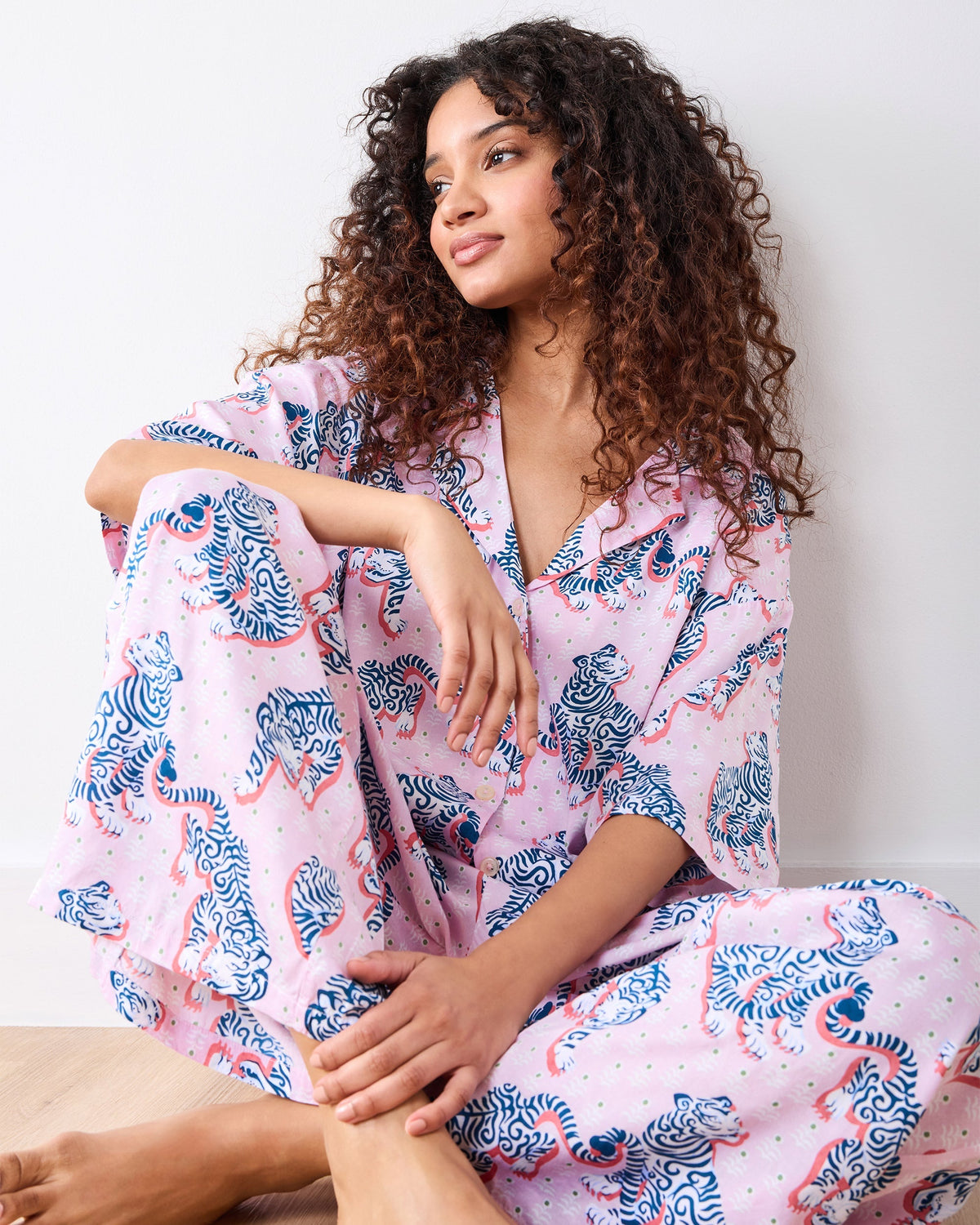 Tiger Queen 3/4 Sleeve - Blush & Bashful