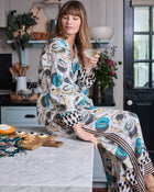 Champagne & Caviar - Checkered PJ Set - Pearl