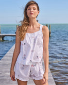 Daughters of Triton Back to Bed Shorts Set - Cloud