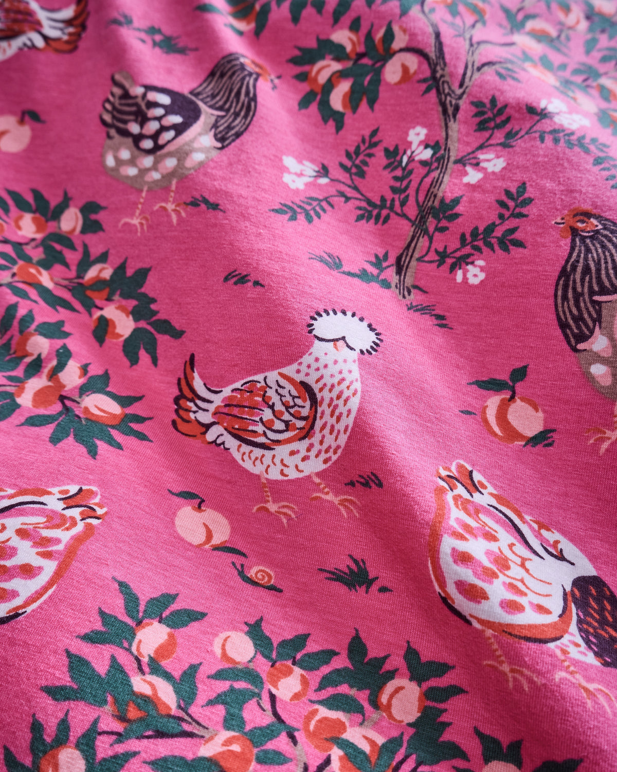 Hen House Shorts Set - Rose Pop