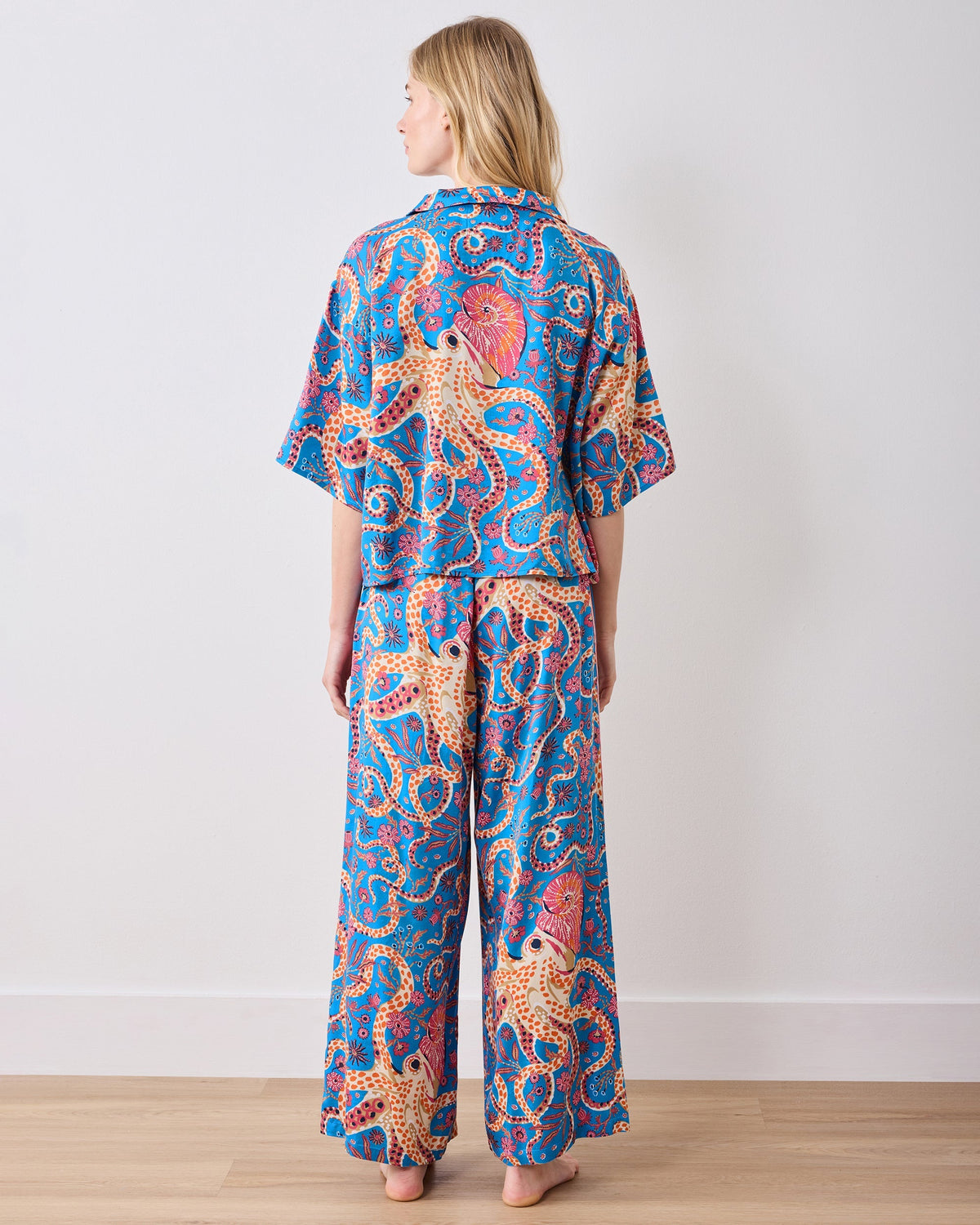 Octopus Isle 3/4 Sleeve PJ set - Ocean Eyes