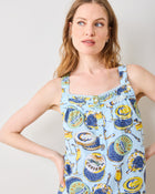 Champagne & Caviar Back To Bed Shorts Set - Pale Blue