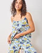 Champagne & Caviar Back to Bed PJ Set - Pale Blue