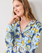 Champagne & Caviar PJ Set - Pale Blue