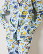 Champagne & Caviar PJ Set - Pale Blue