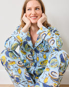 Champagne & Caviar PJ Set - Pale Blue