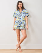 Champagne & Caviar Shorts Set - Pale Blue